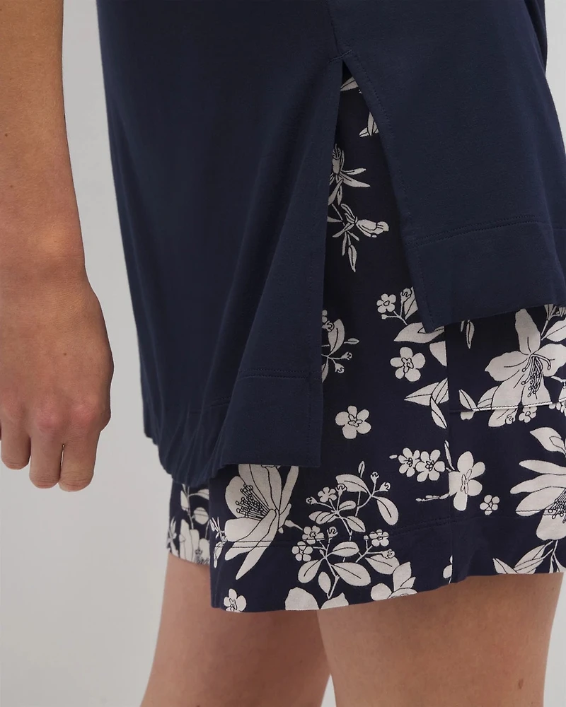 Short Sleeve Pajama Tunic Tee