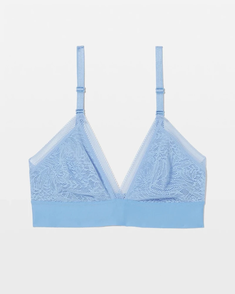 Triangle Bralette with Lace