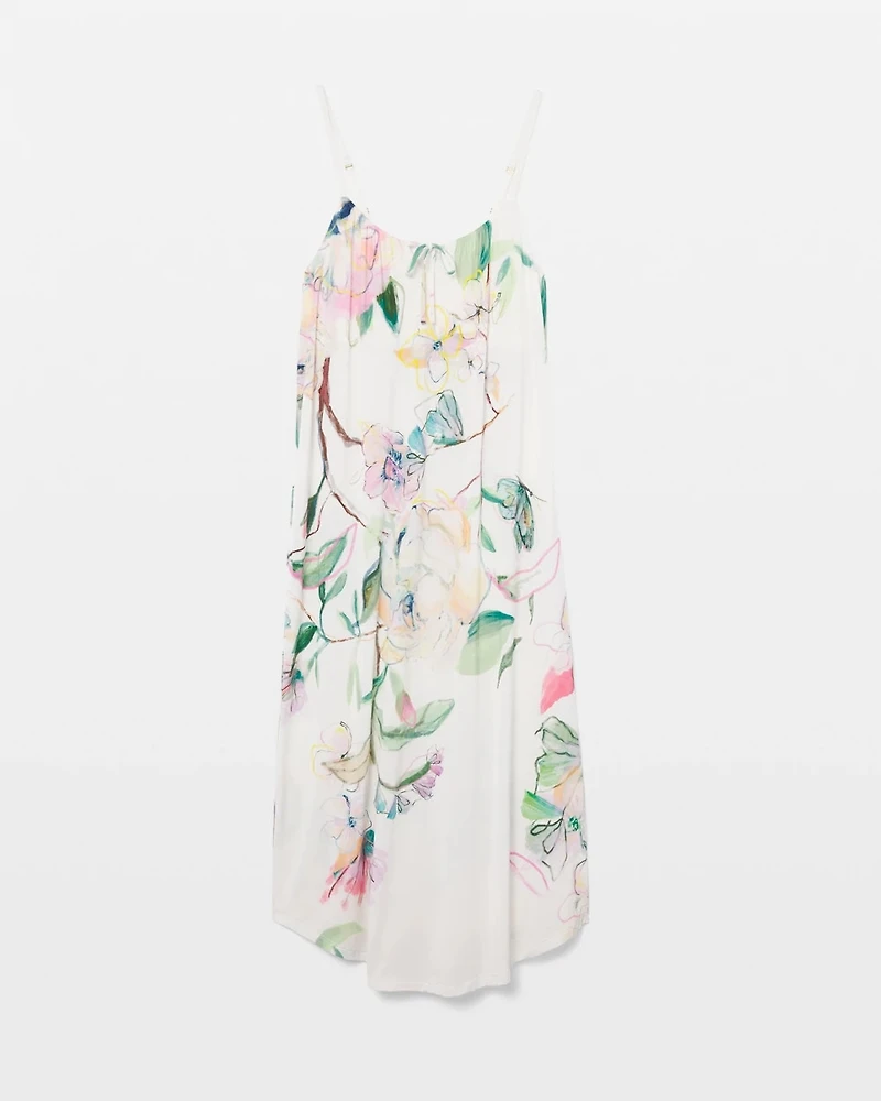Tie-Front Midi Chemise