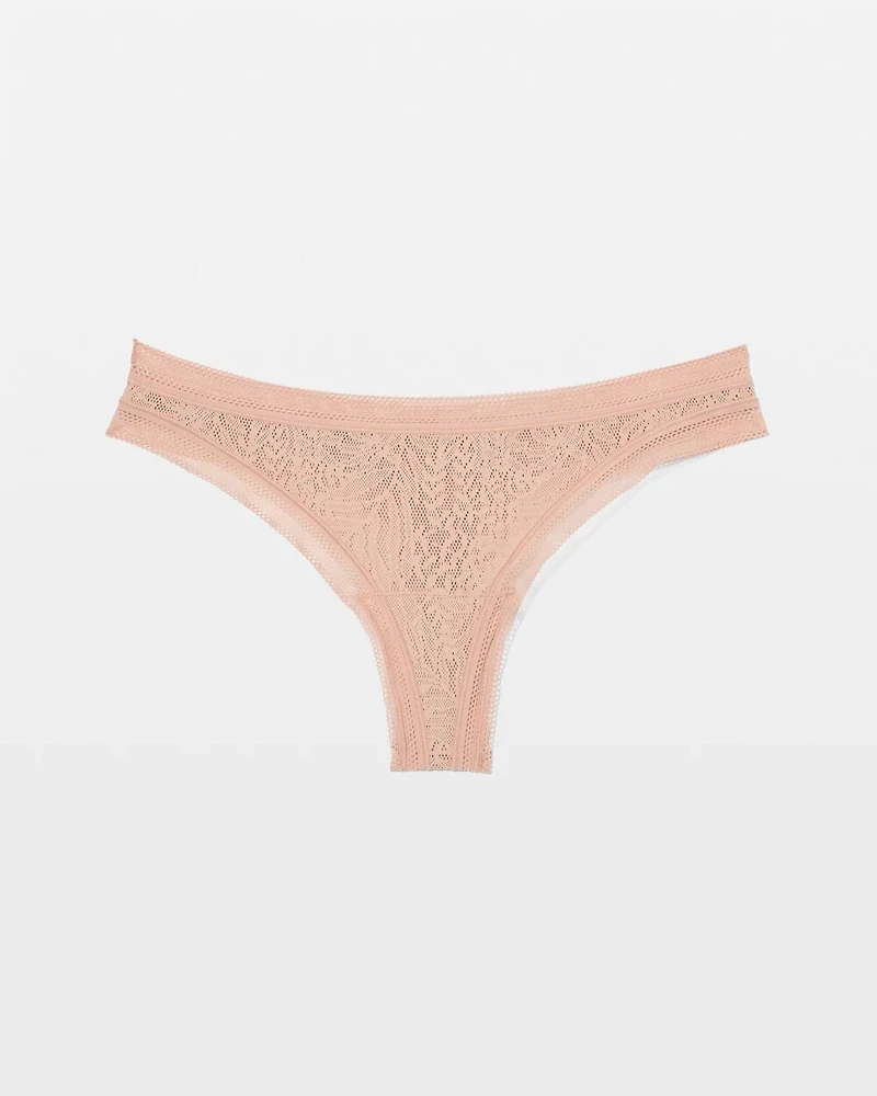 Soma Thong Panty with Stretch Lace