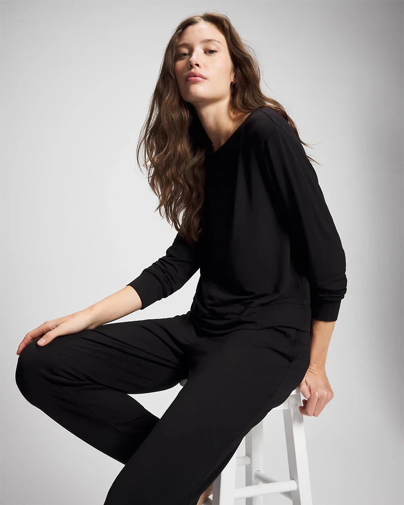Long-Sleeve Pajama Top