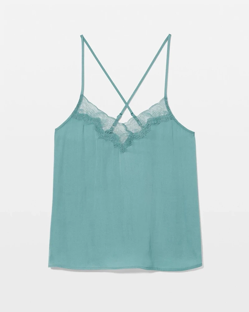 Lace Trim Pajama Cami