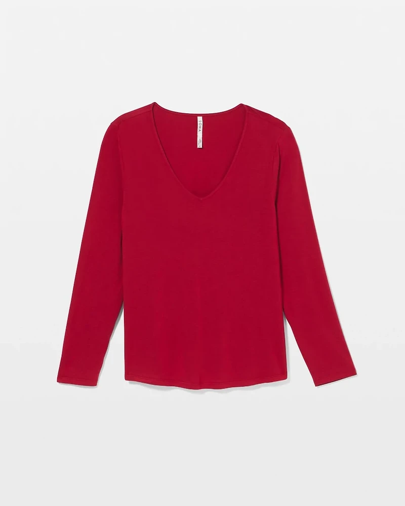 Classic Long Sleeve Pajama Top