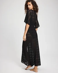 Sunkissed Crochet Open-Front Caftan