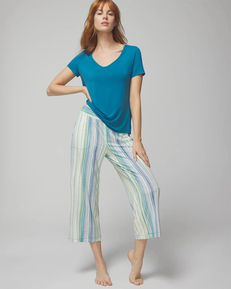 Cropped Pajama Pants