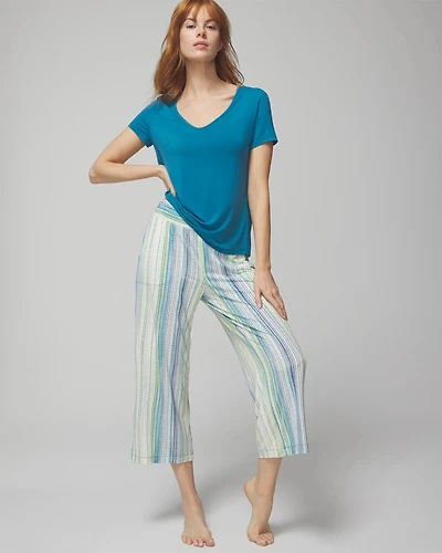 Cropped Pajama Pants