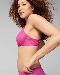 Soma Plunge Unlined Bra with Lace