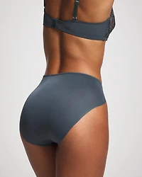High-Leg Brief Panty with Sensuous Lace