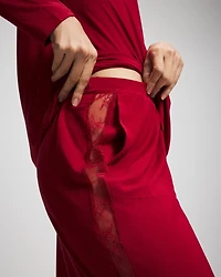 Lace Relaxed Wide Leg Pajama Pant