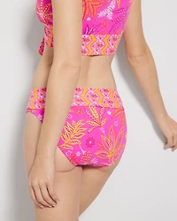 Desert Bloom Foldover High-Waist Swim Bottom