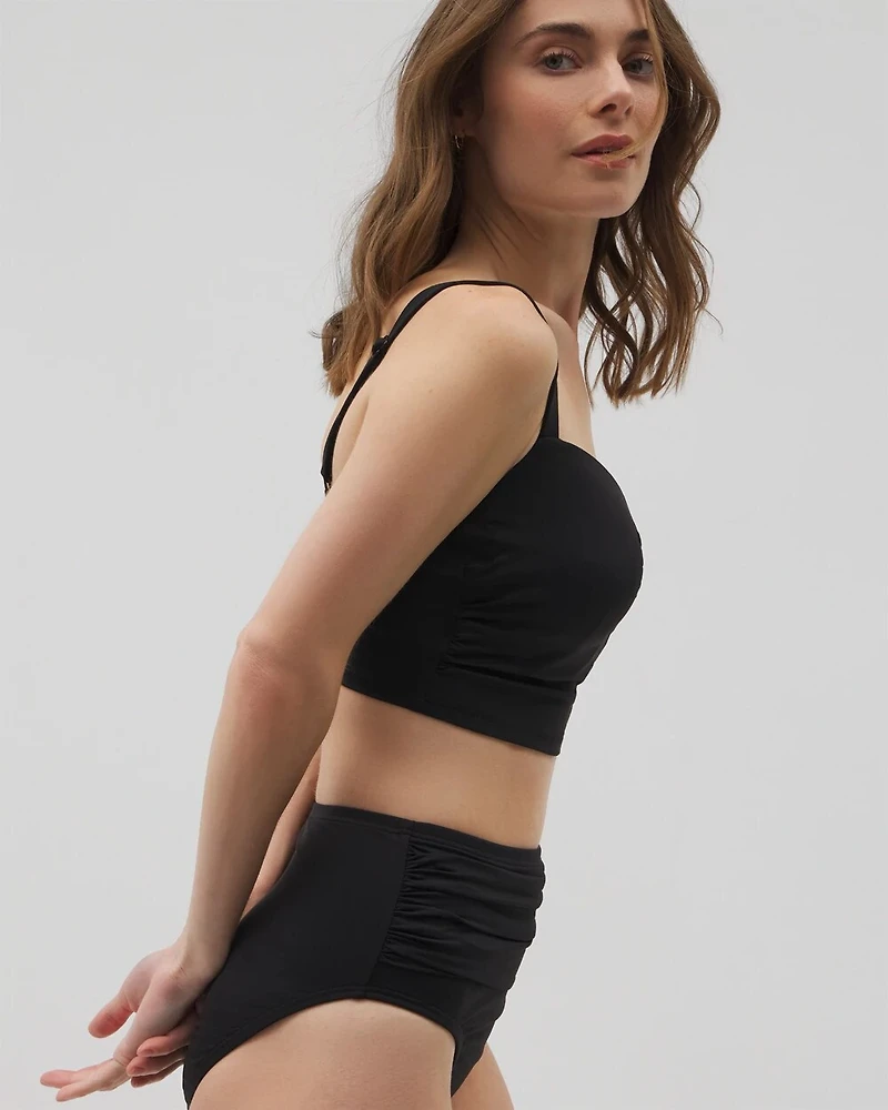 V-Wire Cropped Bikini Top