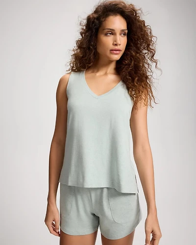 Scoop Neck Relaxed Fit Pajama Tank
