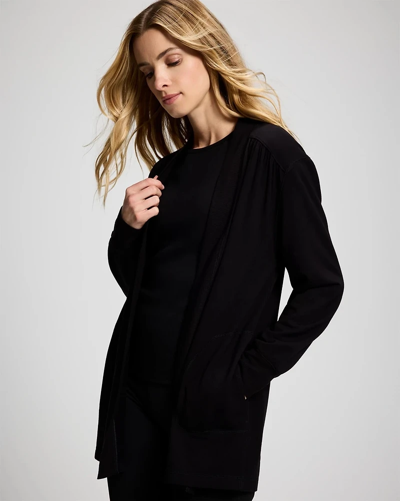 Ultra Soft Relaxed Open-Front Wrap