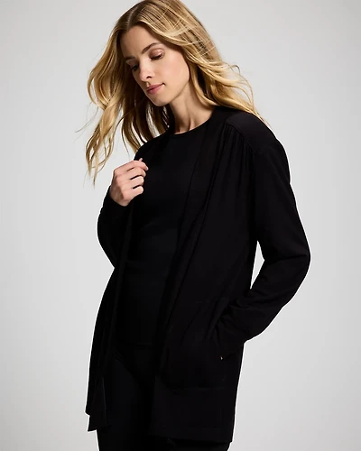 Ultra Soft Relaxed Open-Front Wrap