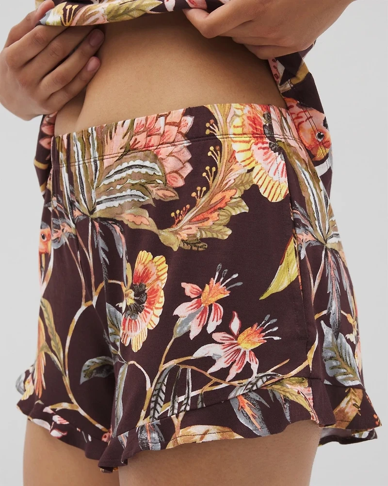 Ruffle Pajama Shorts