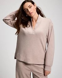 Modern Modal Relaxed V-Neck Top