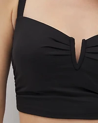 V-Wire Cropped Bikini Top