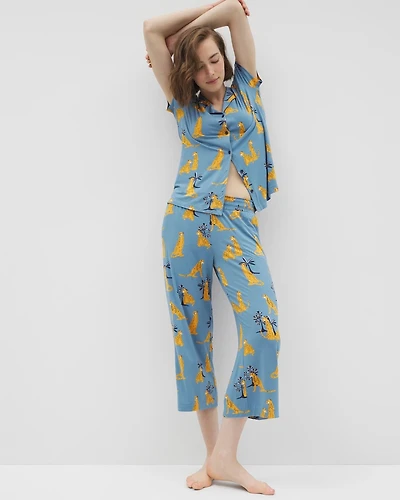 Cropped Pajama Pants