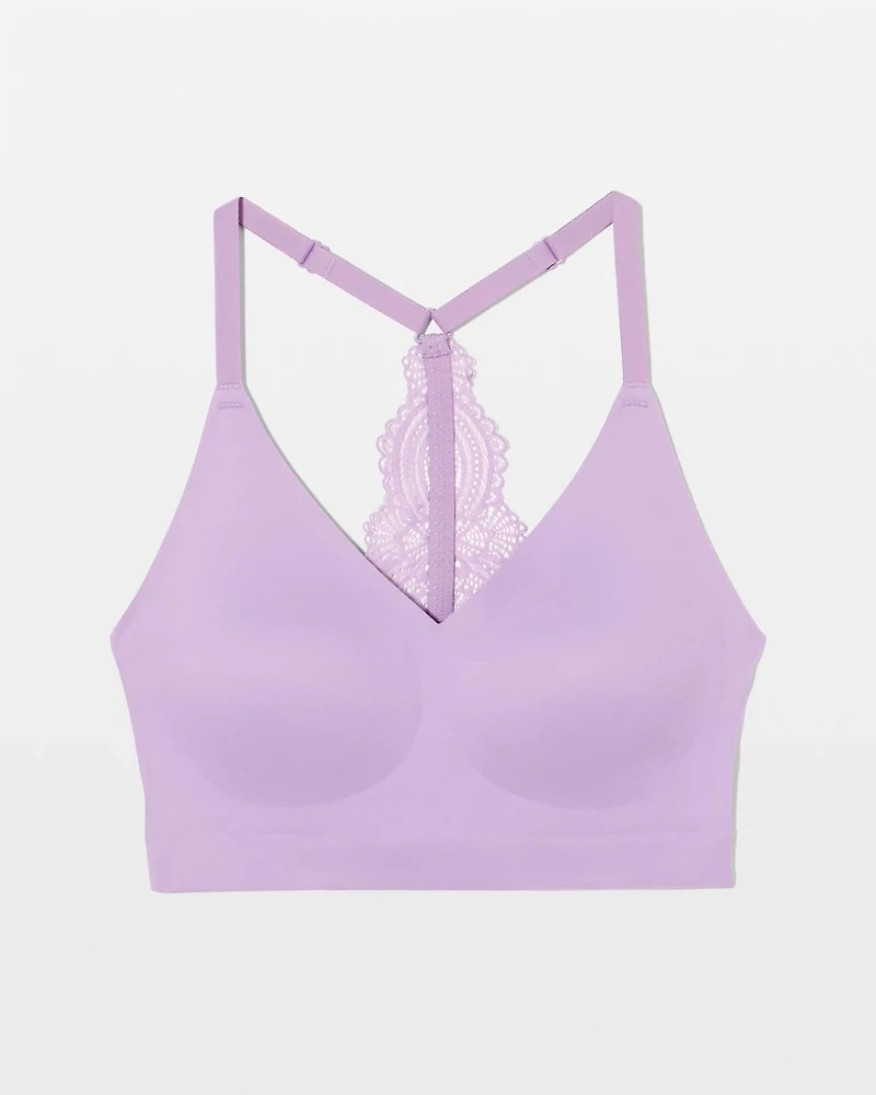 Racerback Bralette with Lace Back