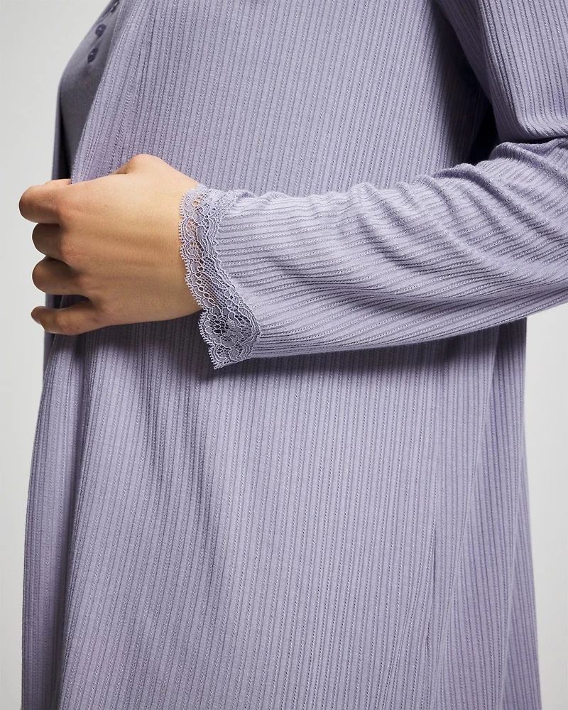 Pointelle Pajama Cardi