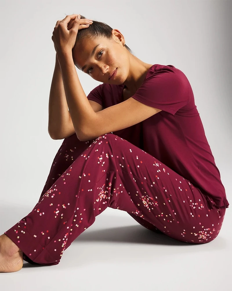 Packaged Short-Sleeve Pant Pajama Set