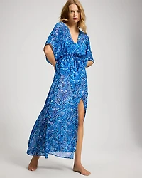 Bleu Rod Beattie Meet Me in Sorrento Chiffon Cover Up Dress