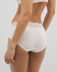 Embraceable Hipster Panty with Crochet Lace Waist