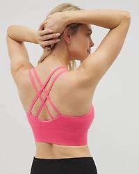 Longline Bra with Strappy Back
