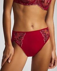 High-Leg Brief Panty with Sensuous Lace