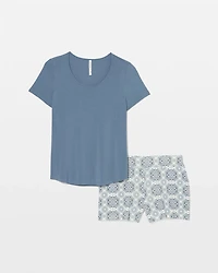 Short Sleeve and Short Pajama Set