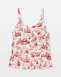 Pajama Tank With Piping