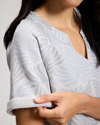 Cotton Terry Relaxed Short Sleeve Sweatshirt