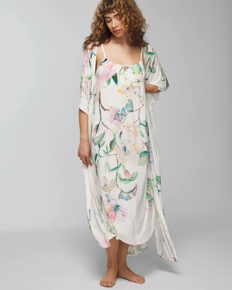 Tie-Front Midi Chemise