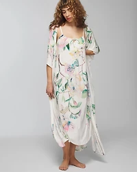 Tie-Front Midi Chemise