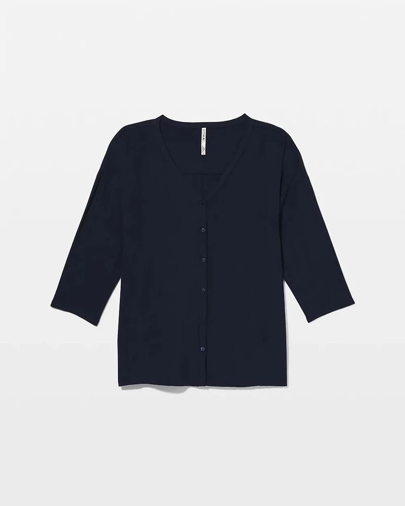 Button-Up Pajama Top