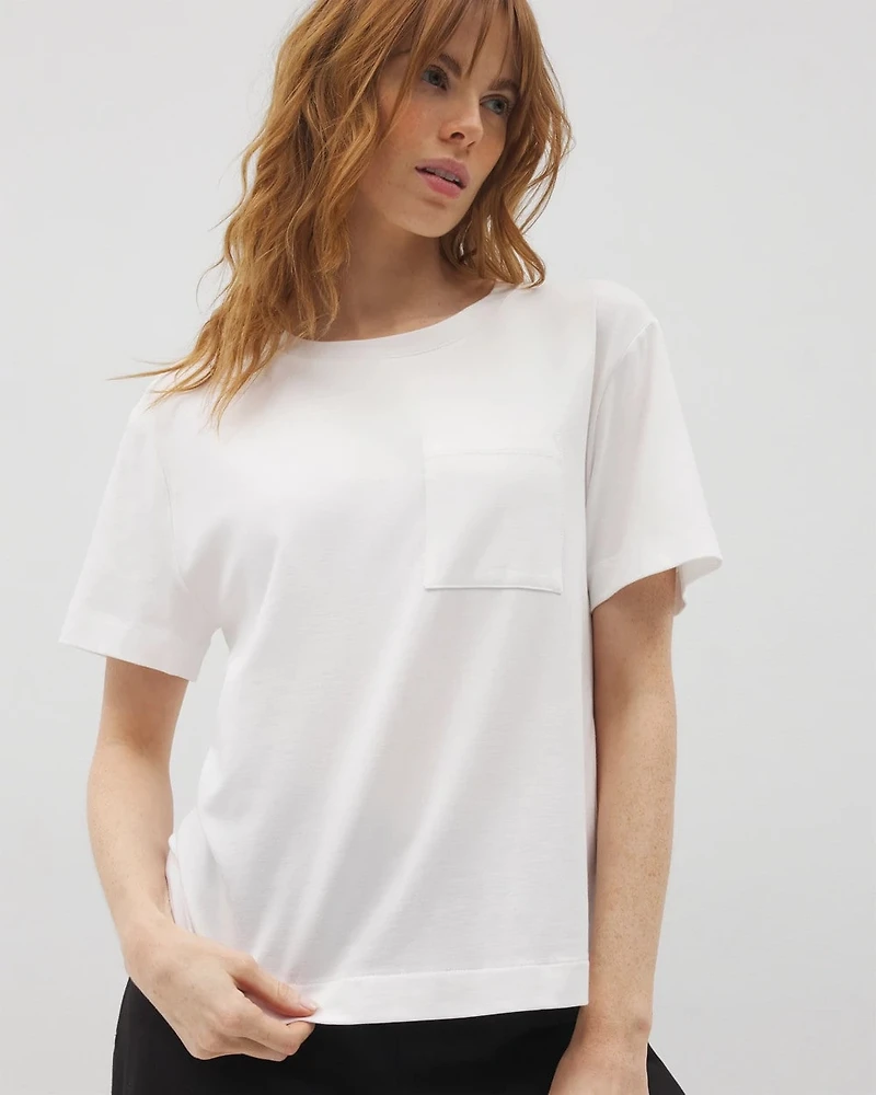 Short-Sleeve Pocket Pajama Tee