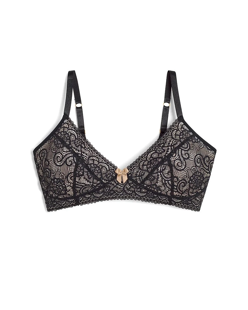 Wireless Pocketed Lace Bra