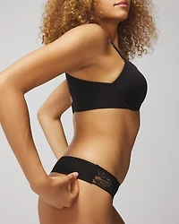 Thong Panty with Lace Trim