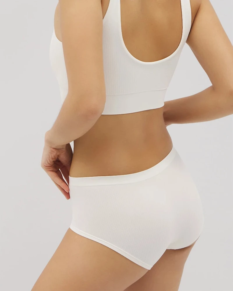 Seamless Rib Boyshort Panty
