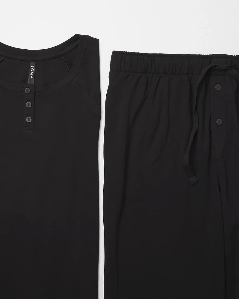 Men's Henley Pajama Top