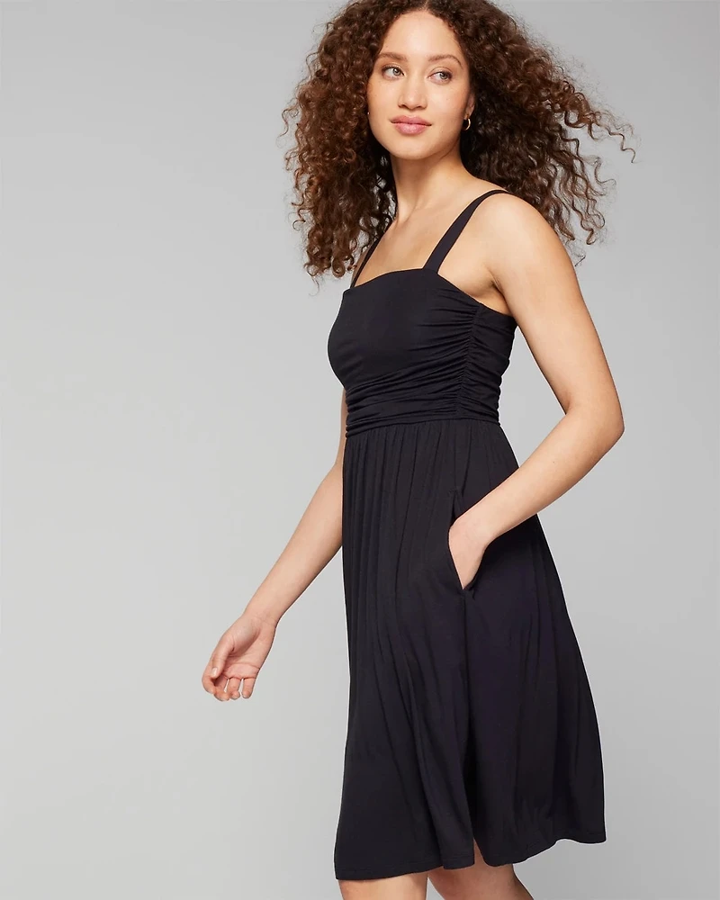 Rouched Short Bra Dress