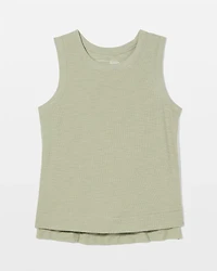 Slub French Terry Crew Neck Tank