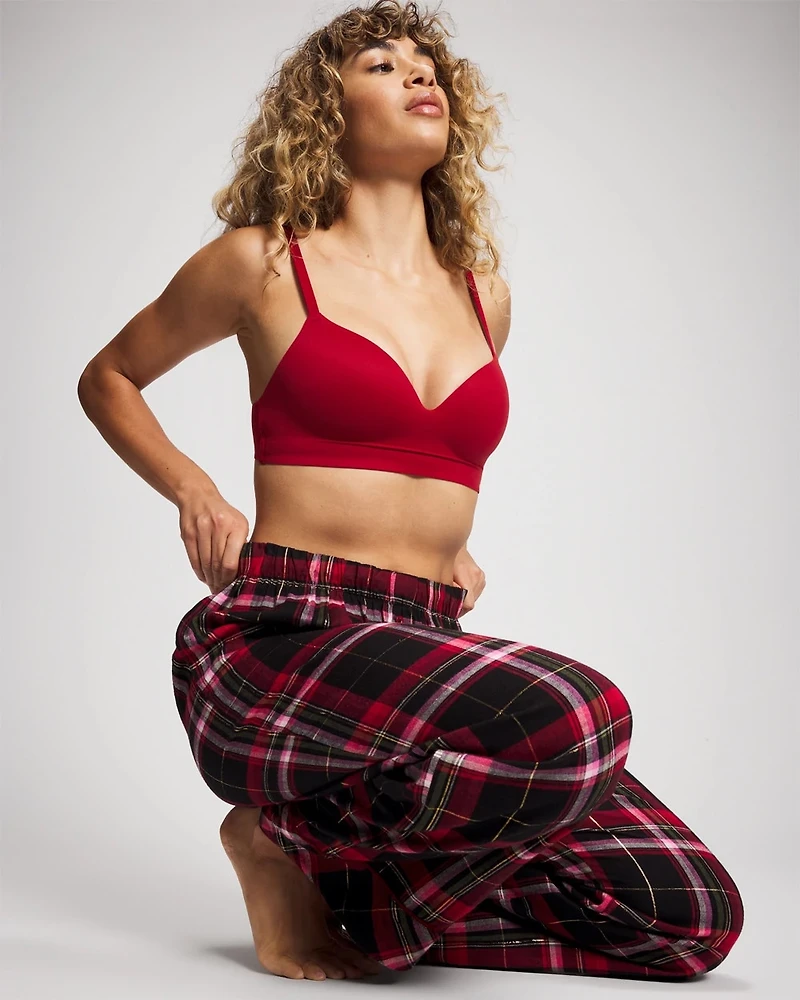 Velvet Piped Relaxed Pajama Pant