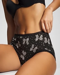 Cotton Brief Panty with Lace Trim