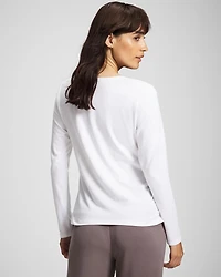 Ruched Long Sleeve Pajama Tee