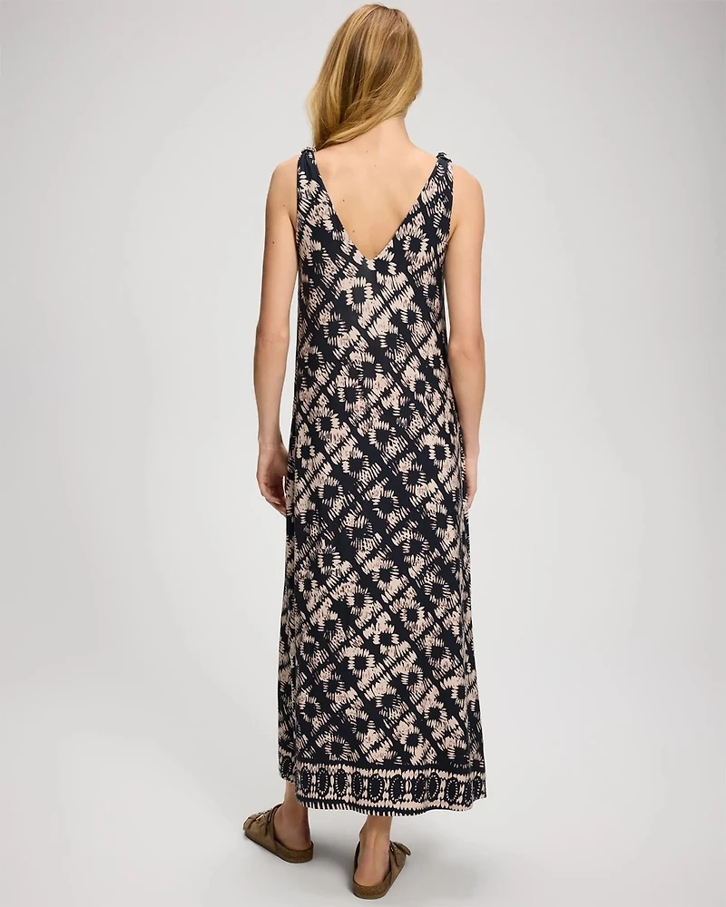 Relaxed Knot Shoulder Maxi Dress