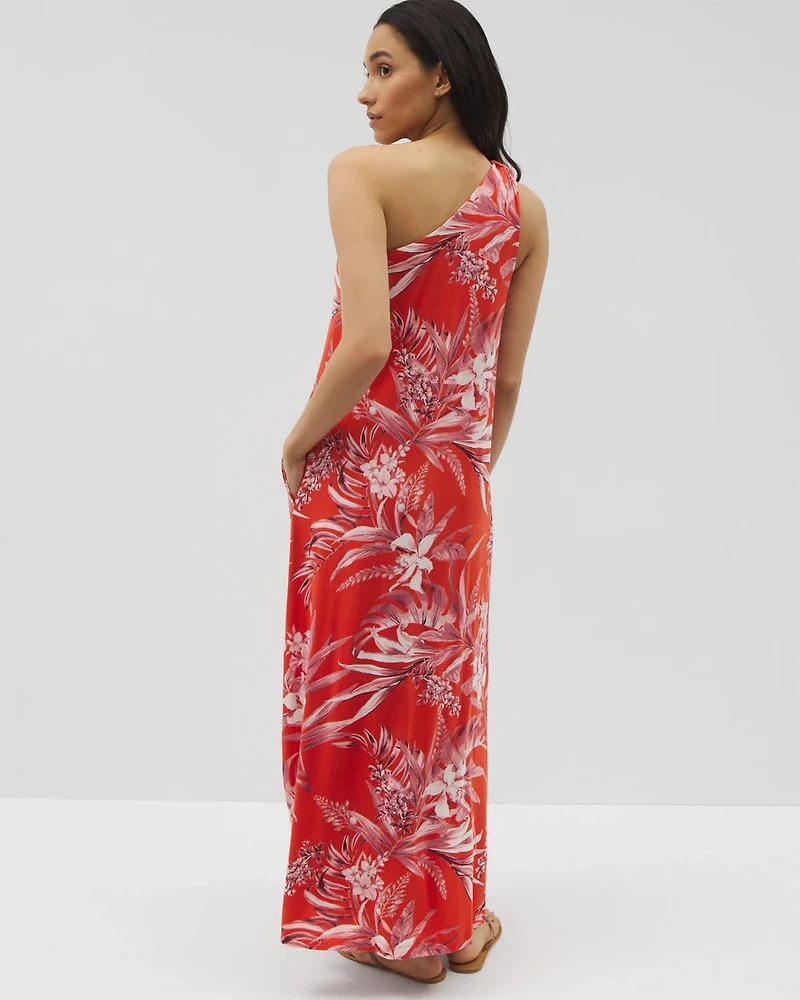 One-Shoulder Maxi Bra Dress