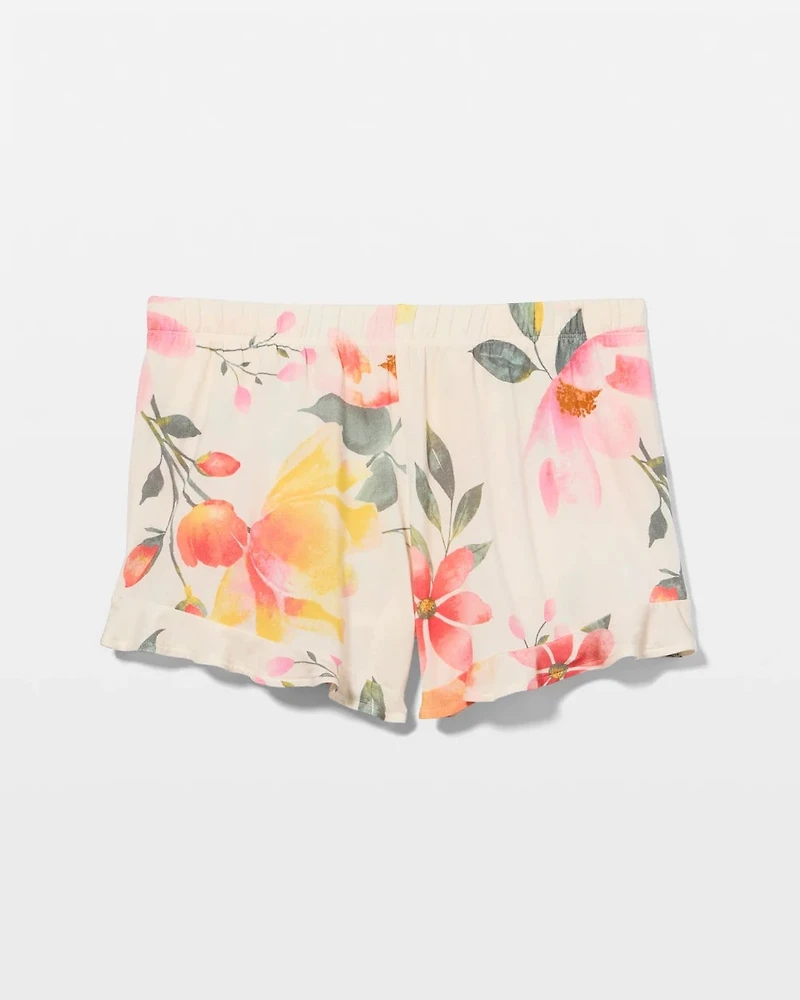 Ruffle Pajama Shorts