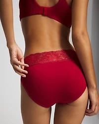 High-Leg Brief Panty with Super Soft Signature Lace