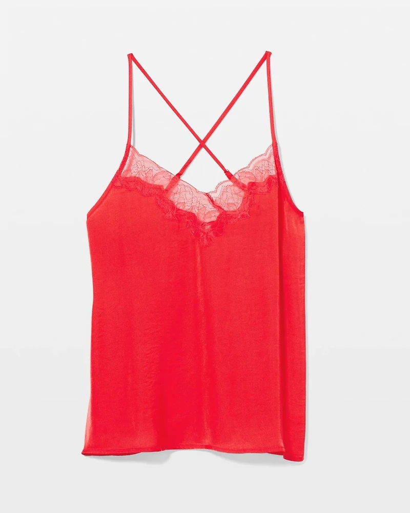 Lace Trim Pajama Cami